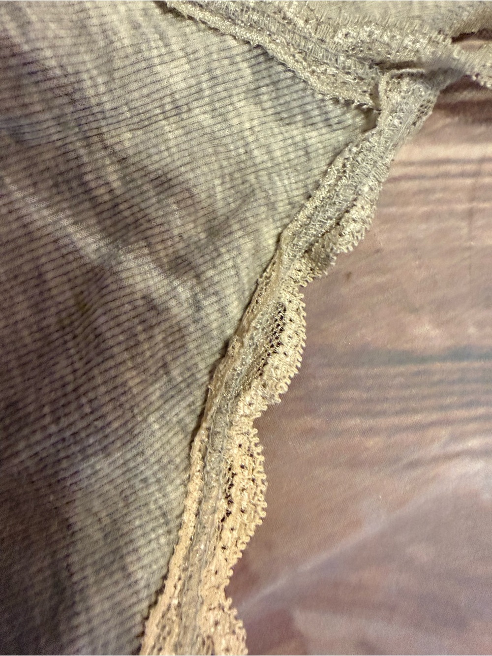 ASO Elena Gilbert Converse Rider Lace-Trim Ribbed Tank Top - Picture 6 of 6